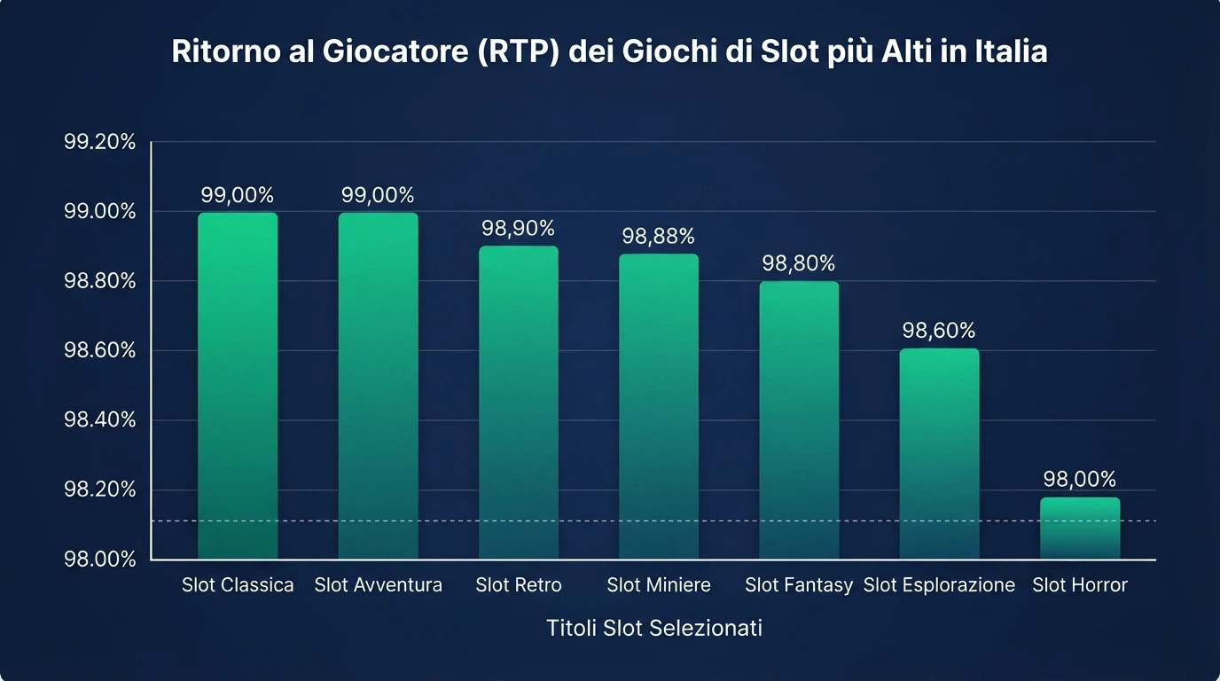Tabella comparativa con i nomi, le percentuali RTP e i provider delle slot machine più generose disponibili in Italia