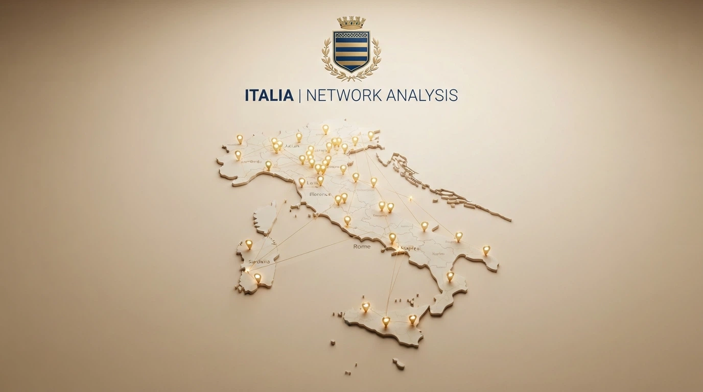 Il logo dell'Agenzia delle Dogane e dei Monopoli accanto a una mappa schematica dell'Italia con le icone delle 52 concessioni attive
