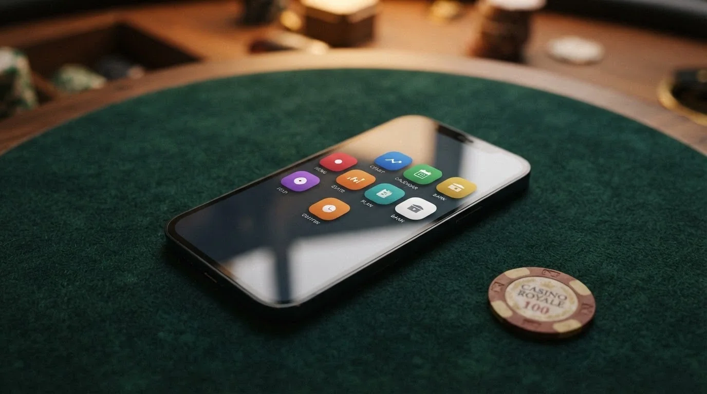 Una vista affiancata delle icone delle app dei principali casinò ADM sulla home screen di un iPhone