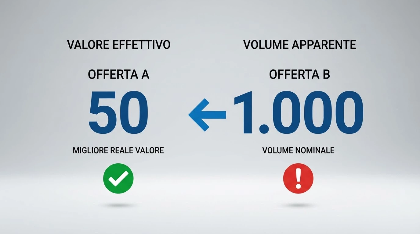 Una tabella comparativa stilizzata con loghi di casinò e cifre chiave (numero giri, wagering, cap) disposte in colonne ordinate